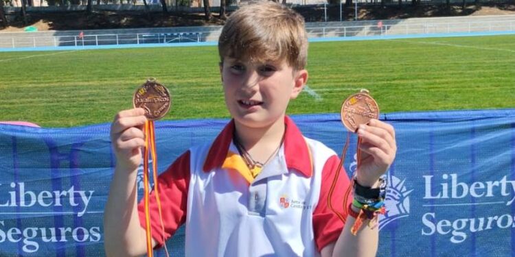 Nicolás Calvo García consigue una doble medalla de bronce en el Campeonato de España de Promesas Paralímpicas de Atletismo