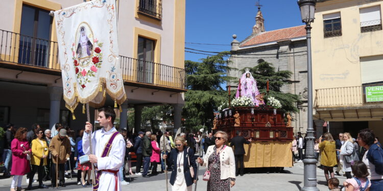 Claveles blancos para acompañar a la Virgen de la Misericordia en su fiesta anual con misa y procesión por las callles de Peñaranda