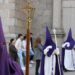 La procesión del Resucitado con las ocho cofradías de la localidad culmina en Peñaranda una Semana Santa multitudinaria