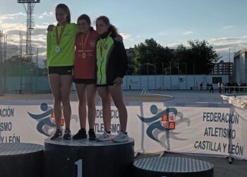 La atleta peñarandina Leire Hernández Gutiérrez logra el bronce  en lanzamiento de peso en el Campeonato de Castilla y León