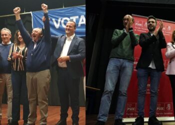 Intenso fin de semana político en Macotera con los actos centrales de campaña del PSOE y del PP en el teatro de Santa Ana