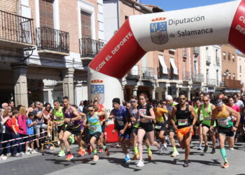 Jorge Vidal y Lorena Martín ganan la XXIX carrera popular «Hijos, padres y abuelos» celebrada este 1 de mayo en Peñaranda