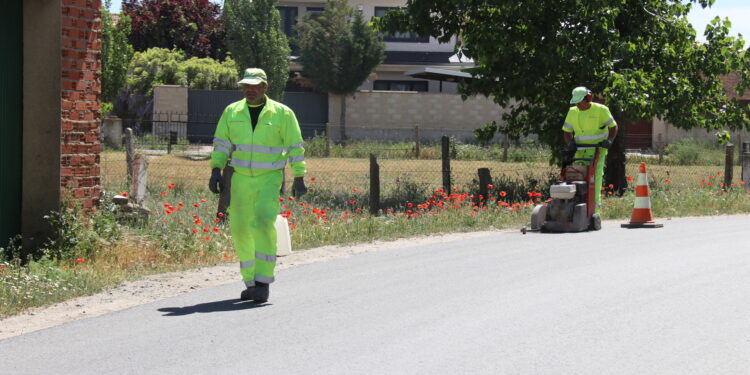 Comienzan en Peñaranda las obras para mejorar el acceso al polígono industrial El Inestal desde la carretera de Macotera