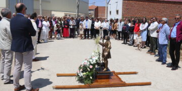 Bailes típicos al santo labrador en Aldeaseca de la Frontera que pone hoy el broche a cuatro intensas jornadas festivas