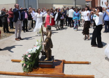 Bailes típicos al santo labrador en Aldeaseca de la Frontera que pone hoy el broche a cuatro intensas jornadas festivas