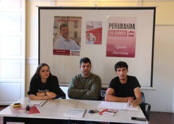 Peñaranda en Común anima a los ciudadanos en su mitin a luchar por lo que los pertenece y a defender los servicios públicos