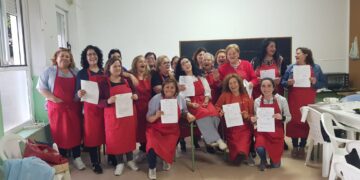 Suculento menú para clausurar el curso de cocina organizado por el Instituto de las Identidades (IDES) en Rágama