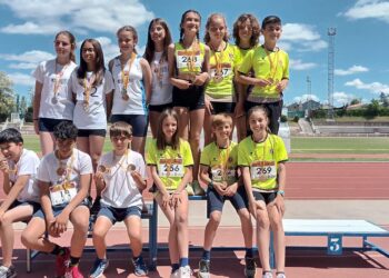Gran papel de los atletas del «Ciudad de Peñaranda» en la final de los Juegos Escolares de la Diputación en pista al aire libre