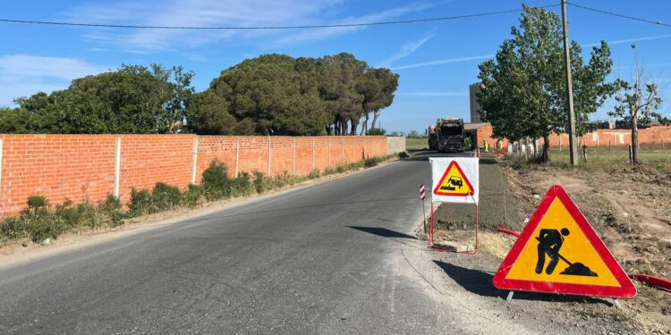 El acceso al polígono El Inestal de Peñaranda desde la carretera de Macotera cortado por obras a partir de mañana jueves