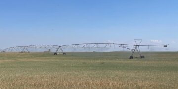 El Canal de La Armuña ya riega con presión en el sector E aunque los agricultores piden más horas y días de riego para los cultivos