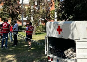 Cruz Roja se prepara ante el riesgo de incendios y refuerza la preparación del voluntariado de emergencias de Peñaranda