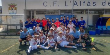 Los infantiles del Peñaranda sacan garra tras la derrota de ayer y ganan su siguiente partido por goleada en la Costa Blanca Cup