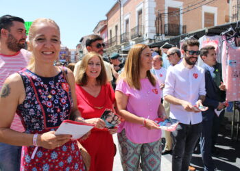 Virginia Barcones en Peñaranda: «En esta vida hay que tener ambición, ganas e ilusión y eso es lo que ofrece el PSOE»