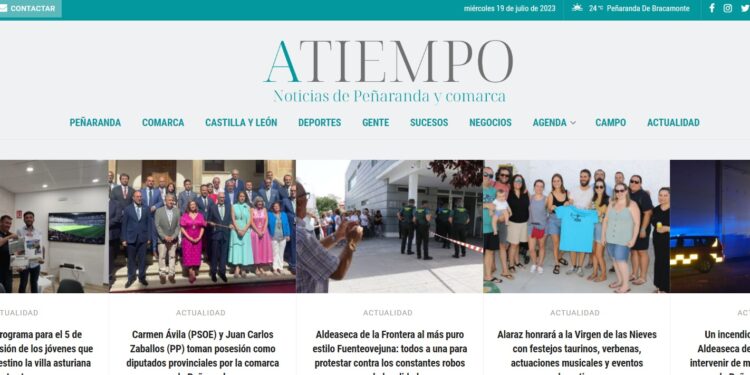 A TIEMPO marca un nuevo techo de audiencia superando los 40.000 usuarios en el mes de junio y las 144.000 páginas vistas