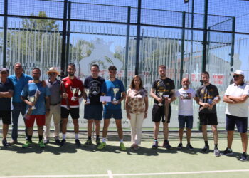 Pablo Domínguez y Javier Cabo ganan el torneo de pádel Ferias y Fiestas de Peñaranda que finaliza con éxito de participantes
