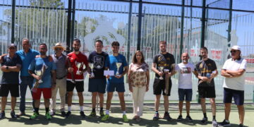 Pablo Domínguez y Javier Cabo ganan el torneo de pádel Ferias y Fiestas de Peñaranda que finaliza con éxito de participantes