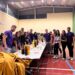 Huerta reúne a vecinos y peñistas en el pabellón cubierto para disfrutar juntos de una gran cena de confraternidad