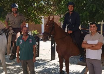 Rágama recibe a los dos primeros jinetes en recorrer a caballo la ruta de Carlos V entre Laredo y el Monasterio de Yuste