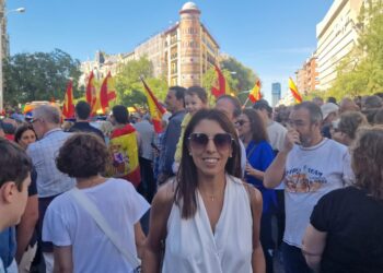 Rostros conocidos de la política comarcal en la manifestación de Madrid convocada por el Partido Popular contra la amnistía