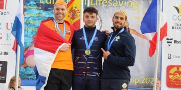 Lluvia de medallas para el salmoraleño Marco Plazuelo Jiménez en el Campeonato de Europa de Salvamento y Socorrismo