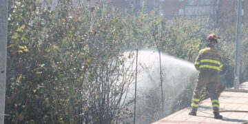 Un incendio en Peñaranda vuelve a poner de manifiesto la grave problemática de los solares que incumplen la ordenanza
