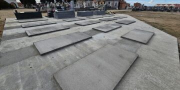Ocupado ya al 40 por ciento el último cuartel de sepulturas en el cementerio de Peñaranda tras la ampliación realizada en junio
