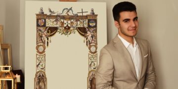 El artista macoterano José Ángel Nava diseña la orla de cultos del Año Jubilar Teresiano a petición de los Carmelitas Descalzos