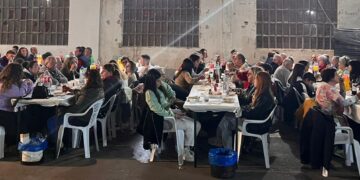 Nuevo éxito de la comida de hermandad organizada por la cofradía nazarena en Peñaranda para el paso del Medinaceli