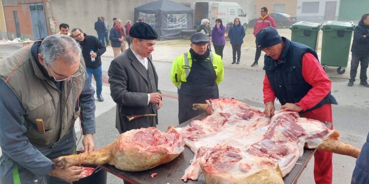 Villaflores celebra hoy su matanza típica con gran animación en la calle, degustaciones populares y sorteo de las piezas del cerdo