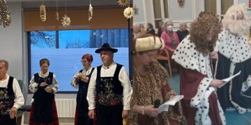 Los mayores de las dos residencias de Peñaranda viven la Navidad con música, bailes charros y representaciones teatrales