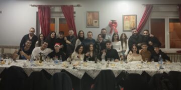 La banda de cornetas y tambores de la Hermandad de Cofradías de Peñaranda celebra su tradicional cena de Navidad