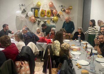 Guadalupe Durán Alonso celebra su primer siglo de vida junto a toda su familia en un emotivo encuentro en Peñaranda