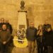 La Hermandad de Cofradías de Peñaranda rinde el homenaje anual a su fundador, Agustín Martínez Soler, con una ofrenda floral
