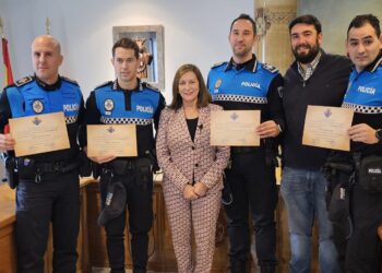 Policías locales que salvan vidas en Peñaranda: «no sé si fue la formación recibida o la fortuna pero salió todo rodado»