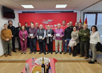 Merecido homenaje del PSOE a cuatro ex alcaldes de la comarca por su dedicación a sus municipios y a sus vecinos