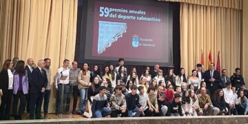 Mario García Romo, Salina de Oro y Lorena Martín, Salina de Plata en los 59 Premios Anuales del Deporte Salmantino