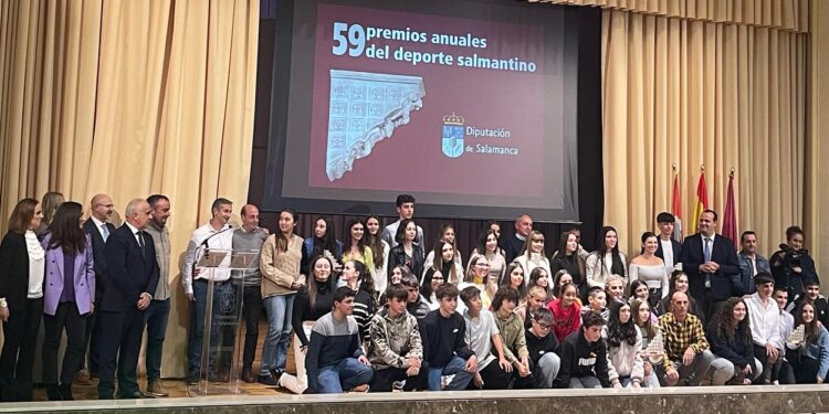 Mario García Romo, Salina de Oro y Lorena Martín, Salina de Plata en los 59 Premios Anuales del Deporte Salmantino