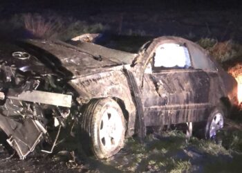 Un nuevo accidente en la carretera de Macotera SA-105 deja un herido de 23 años que salva la vida «de milagro» tras el impacto