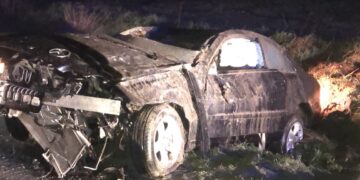 Un nuevo accidente en la carretera de Macotera SA-105 deja un herido de 23 años que salva la vida «de milagro» tras el impacto