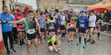Triunfo en el cross de Cantalpino para Alberto Bravo y Verónica Sánchez en una prueba con lluvia intensa y gran participación