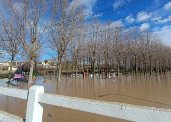 Alaraz y Santiago de la Puebla con el «alma en vilo» por las lluvias y desbordamiento de arroyos y ríos como el Gamo y el Margañán