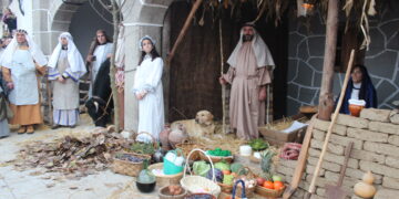 El Belén viviente de Santiago de la Puebla pierde a uno de sus grandes protagonistas, Siro, el perro que acompañaba a San José