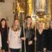 Las mayordomas de Santa Águeda en Babilafuente reciben las varas en la iglesia para celebrar una gran fiesta este domingo