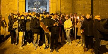Los grupos parroquiales de Peñaranda abren los Vía Crucis de Cuaresma que se prolongarán hasta el próximo 15 de marzo