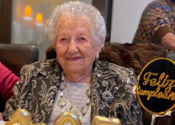 Emilia Mezquita celebra su 105 cumpleaños y sigue encabezando el listado de las personas más longevas de Peñaranda