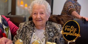 Emilia Mezquita celebra su 105 cumpleaños y sigue encabezando el listado de las personas más longevas de Peñaranda