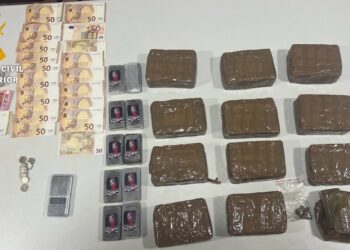 La Guardia Civil detiene a un varón como supuesto autor de un delito de tráfico de sustancias estupefacientes