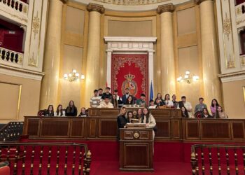 Alumnos de segundo de Bachillerato del IES Germán Sánchez Ruipérez viajan a Madrid para visitar el Senado de España