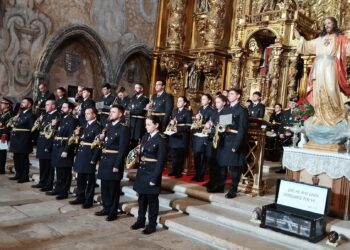Tordesillas recibe a la banda de la Hermandad de Cofradías de Peñaranda en el VII certamen de marchas procesionales