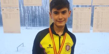 Nuevo triunfo del deporte en Peñaranda: Alejandro Manjón Pescador, campeón de Castilla y León en salto de longitud